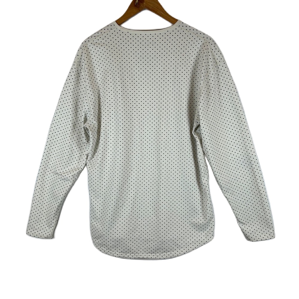 BYLT Basics Drop Cut LUX Long Sleeve Crew Neck Polka Dot Mens XL Shirt - Picture 2 of 9